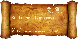 Kreischer Marianna névjegykártya