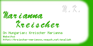 marianna kreischer business card